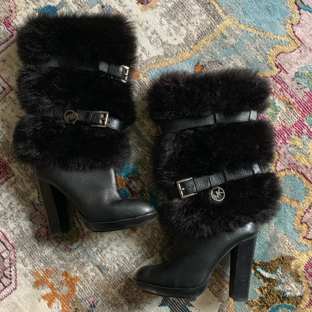 Michael Kors tall fur boots - Picture 4 of 4